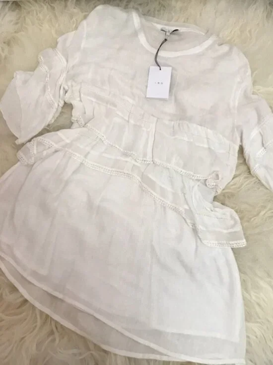 IRO Ceclie Tiered Ruffle Dress 0383 - Picture 4 of 7